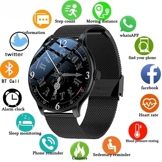 Electronics Wrist Men Smartwatch BT Call Fitness Tracker Clock Blood Pressure Monitor Sport Smart Watches for Women Andoird 2026 1