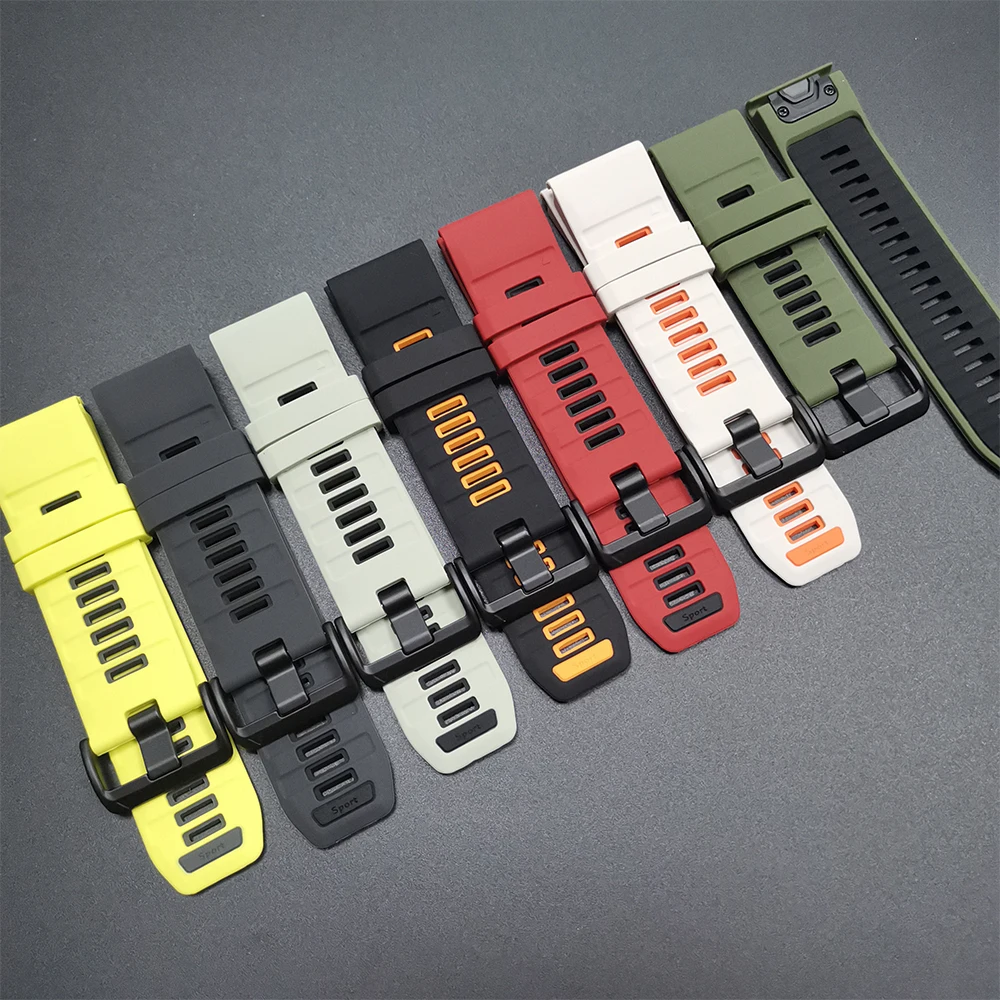 Enhanced Silicone Sport Strap - Quickfit 22mm/26mm Band