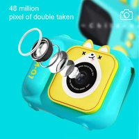 S11 48MP Handheld Bracket HD Dual-Lens Children Camera With Photo Video Support Fixed Multifunctional Camera, Easy Install Brown 2