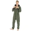 Men Warm Coral Fleece Onesie Fluffy Sleepwear Lounge Homewear One Piece Pyjamas Male Jumpsuits Hooded Onesies For Men 2