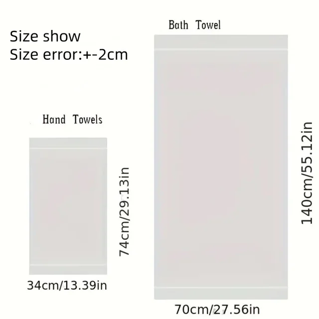 2pcs Bamboo Fiber Towels Sets 34x74cm 70x140cm Home Bath Towels Adults Face Towel Thick Absorbent Luxury Bathroom Gift Towels 6