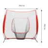 Red Pro Baseball Softball Hitting Pitching Net Baseball Backstop Practice Net 1