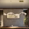 Nordic Designer Wave LED Pendant Lights Acrylic Dimmable for Table Dining Living Room Kitchen Chandelier Home Decor Lamp Fixture 2