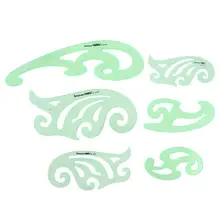 

6Pcs Drawing Template Stencil Geometric Stencils Multiple Shapes Drawing Tools