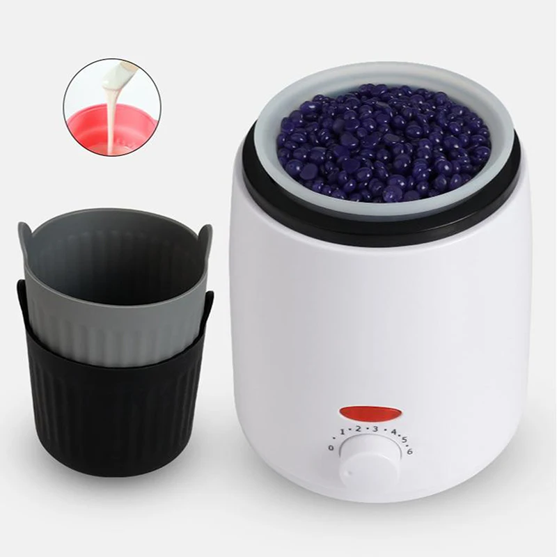 Wax Warmer Heat-resisting Replacement Silicone Bowls Hair Removal Wax With Stirring Stick Non-Stick Pan Hair Removal Beauty 2