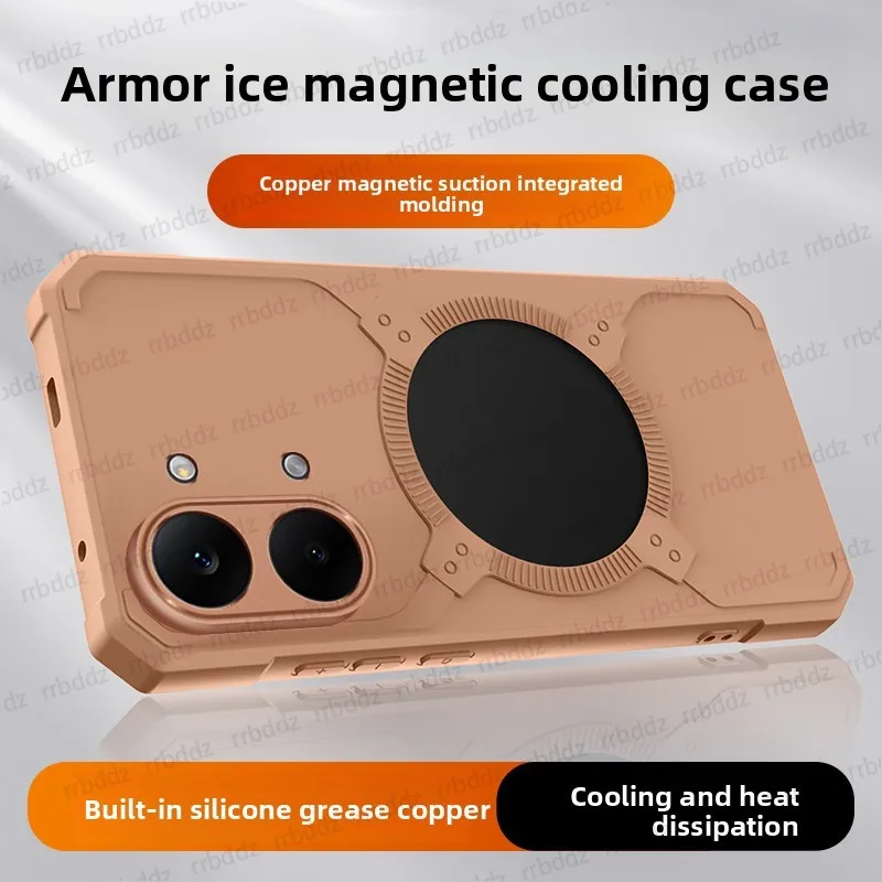 Armor Protective Magnetic Cooling Shockproof Phone Case Cover