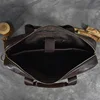 Genuine Leather Briefcase Bag for 15.6 inch laptop computer bag cowskin handbag for men male leather crossbody shoulder bag 5