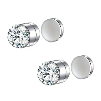 ZAKOL 1/8pcs Magnetic Faux Nose Studs Personalized Punk Style Fashion No Piercing Magnetic Ear Clip Unisex Jewelry 1