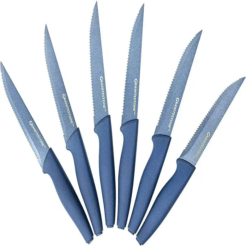 Nutriblade Steak Knife Set by , High Grade Professional Kitchen Knives Set, Knife  Sets Toughened Stainless Steel w Nonstick Min - AliExpress