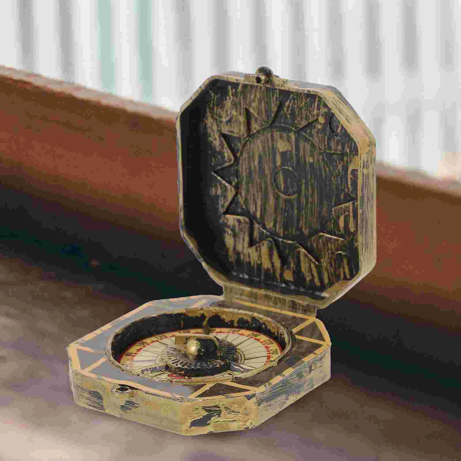 

Unique Christmas Pirate Captain Compass Toy Vintage Halloween Party Fancy Toy Compass Gift Kids For Decoration Toy