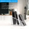 1Pcs Remote Control Holder Clear Plastic Caddy Remote Organizer for Table Small TV  Remote control Holder Storage 6