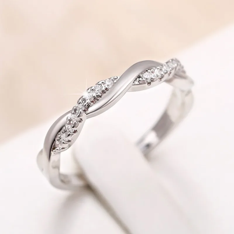 Huitan Dainty Thin Rings For Women With Dazzling Cubic Zirconia Fashion Versatile Girls Rings Minimalist Gift Statement Jewelry_voghion.com