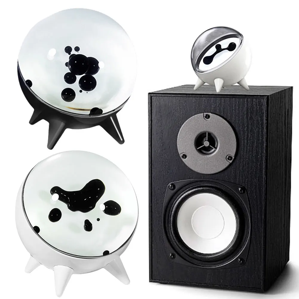 Lampada A Ferrofluido Sensibile Al Suono, Liquido Magnetico Che Danza Con La Musica, LED Bianco, Ricaricabile, Decorazione Da Scrivania Tecnologica, Idea Regalo