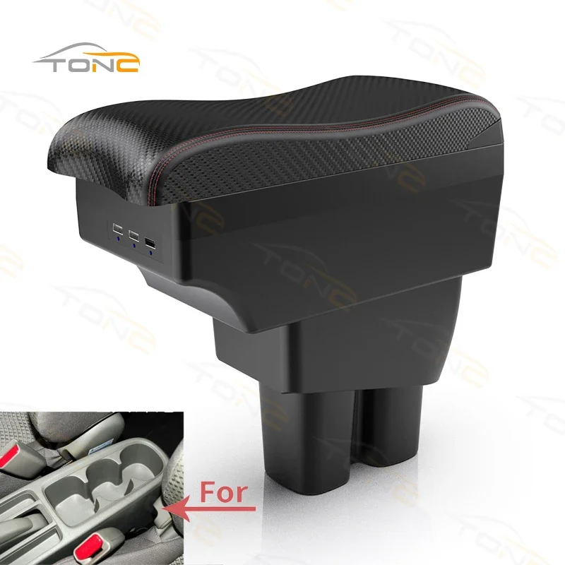 

Armrest For Honda City 2009~2014 Center Console Box Car Arm Rest Ashtray Storage Box with CUP Holder