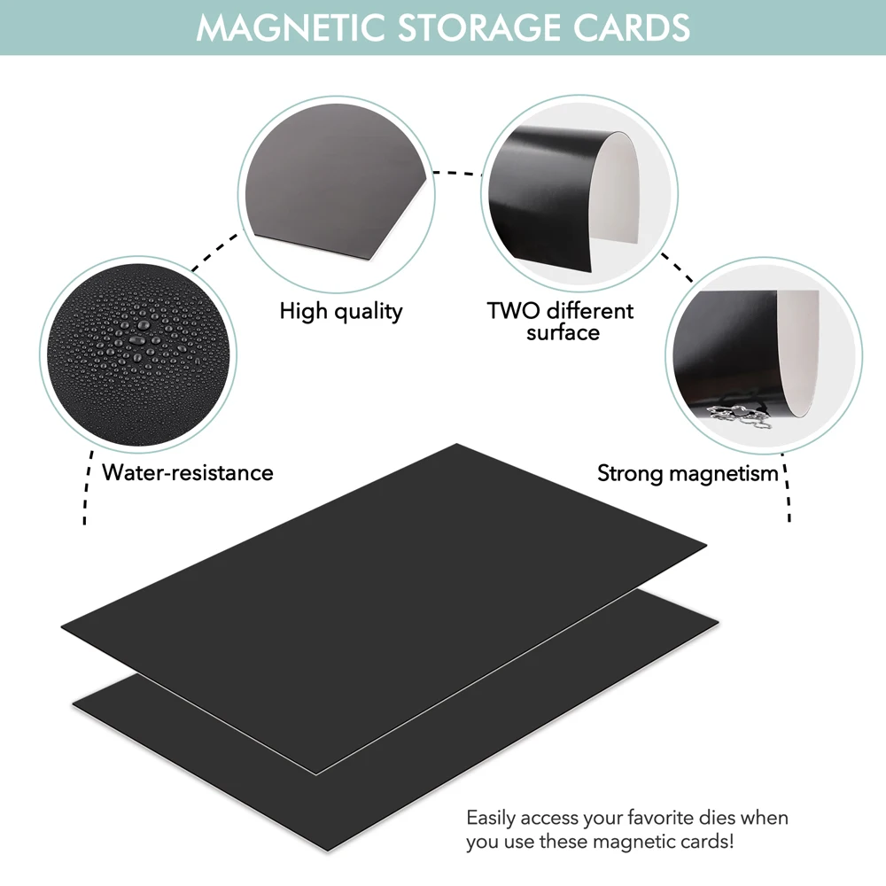 Rubber Magnetic Sheets Die and Stamp Storage Magnetic Panels Storage Cards 10-20pcs 12.6x17.4cm 0.7mm/0.9mm storage box storage container stamp storage binder rubber magnetic stripe