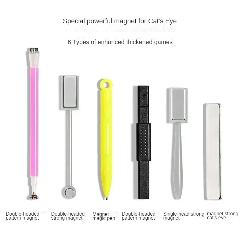 Nail Cat Eye Magnet Multifunctional Strong Magnetic Double Head 3D Cat Eye Effect Nail Care Tools