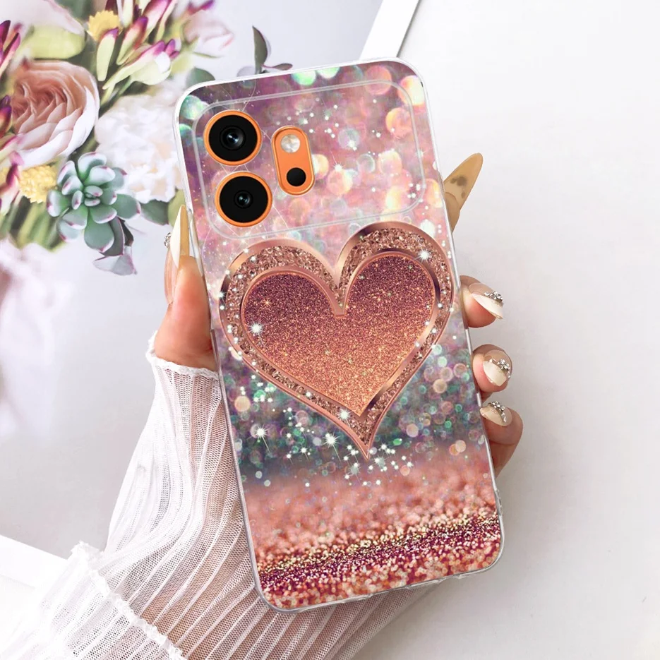 Cute Cat & Peacock Painted Soft Slim Phone Case - Artistic Protective Cover