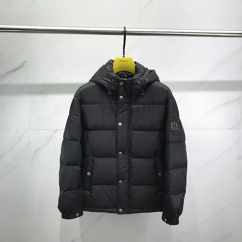 High Quali Men's down Jaet Hooded Casual Warm Sli Winter New Arrival Zipper Closure Soft Comfortable Thiened Regula...