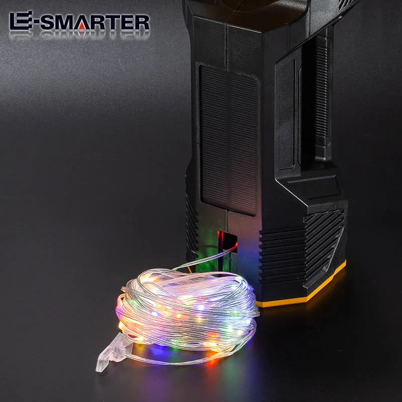 مصباح كشاف LED متعدد الوظائف وعالي الأداء، مزود بر...