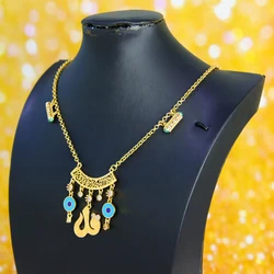 Ethiopian Gold Plated Bridal Pendant Necklace with Zirconia (Model A)