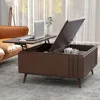 Lift Top Coffee Table with Storage,Mid Century Modern Coffee Table,Wood Square Coffee Table,Multi-Functional Center Table 1
