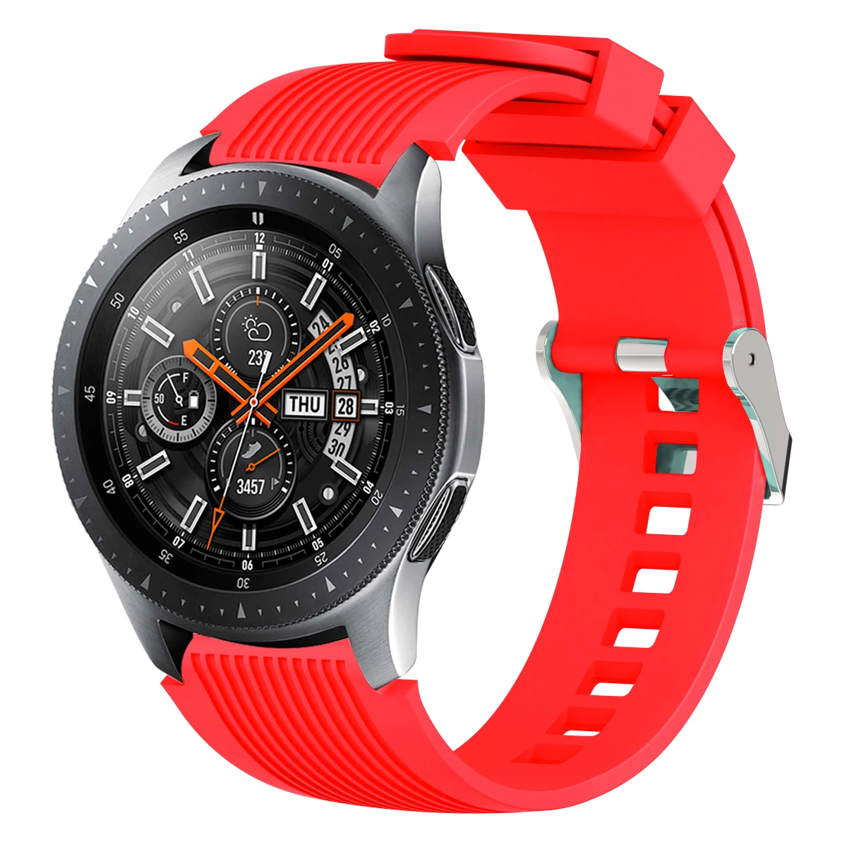 Silicone Sports Band Strap - Versatile 22mm/20mm Fitness Bracelet