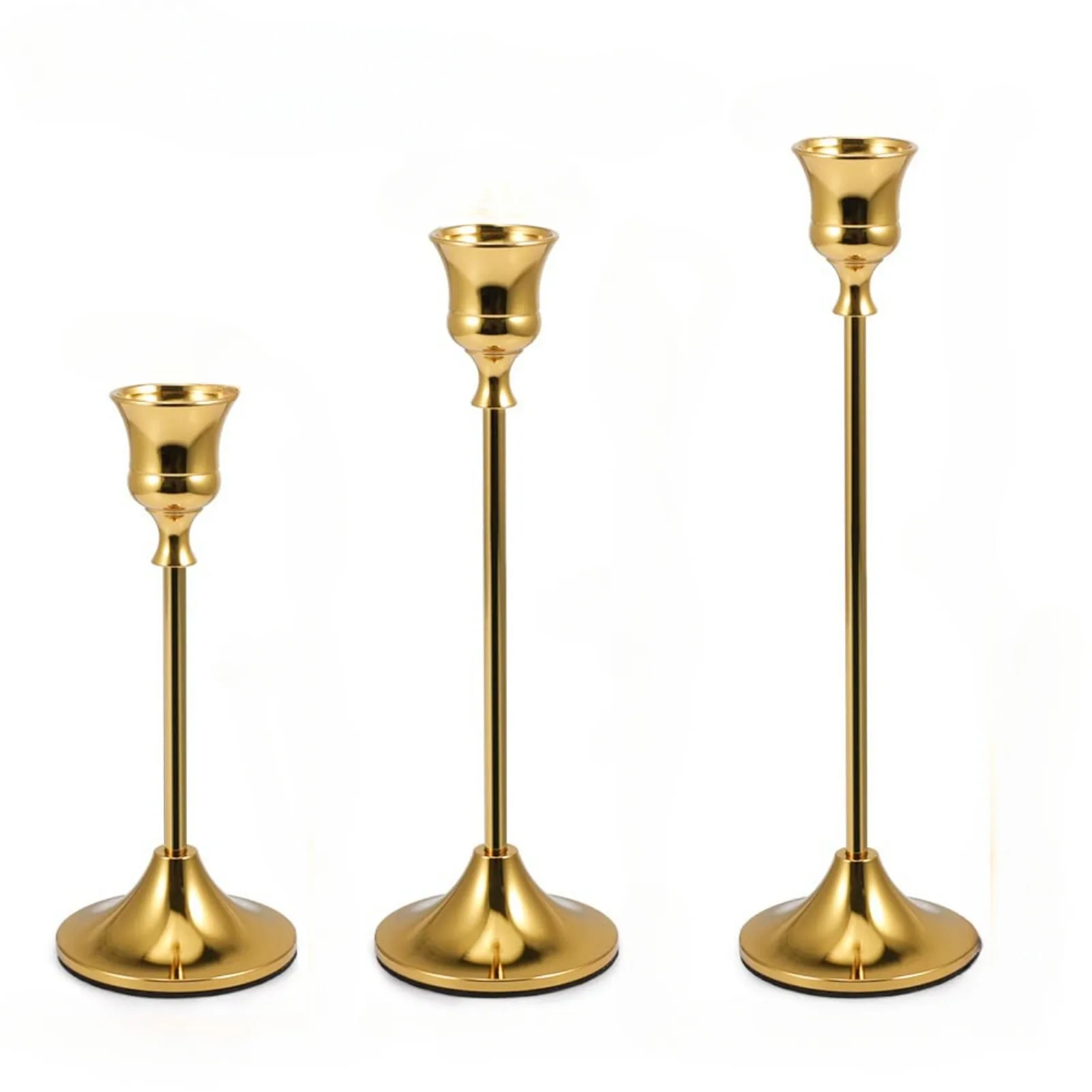 TaperCandleHoldersBrassGoldCandlestickStickHolderskitClassic