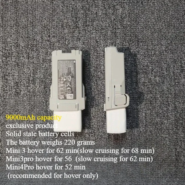 Batterie Haute Capacité Mini5 Pro 5200mAh-9000mAh pour DJI Mini 5 Pro