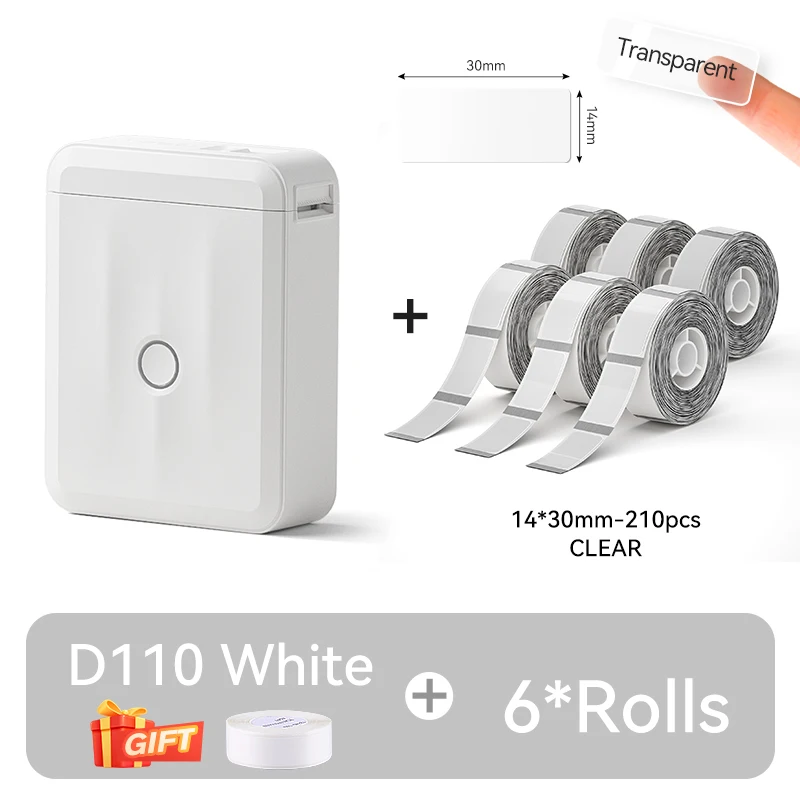 Compact Bluetooth Thermal Label Printer - Mini Portable Self-Adhesive Sticker Maker