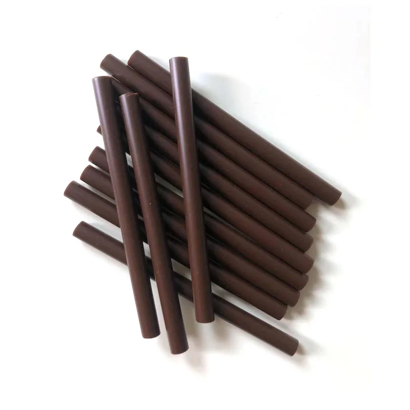 Hotmelt Keratin Glue Sticks Melting Hot Gun Glue Stick Yellow Black white Brown Color 12pcs/pack