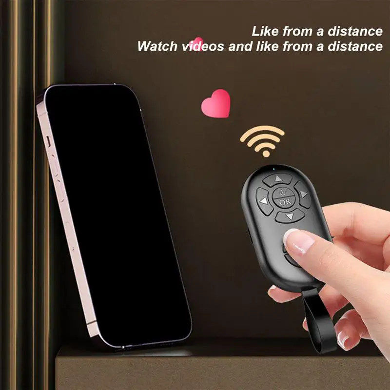 Wireless Blue-tooth Mobile Selfie Lazy Instant Music Video Remote Control Mobile Phone Blue-tooth Controller