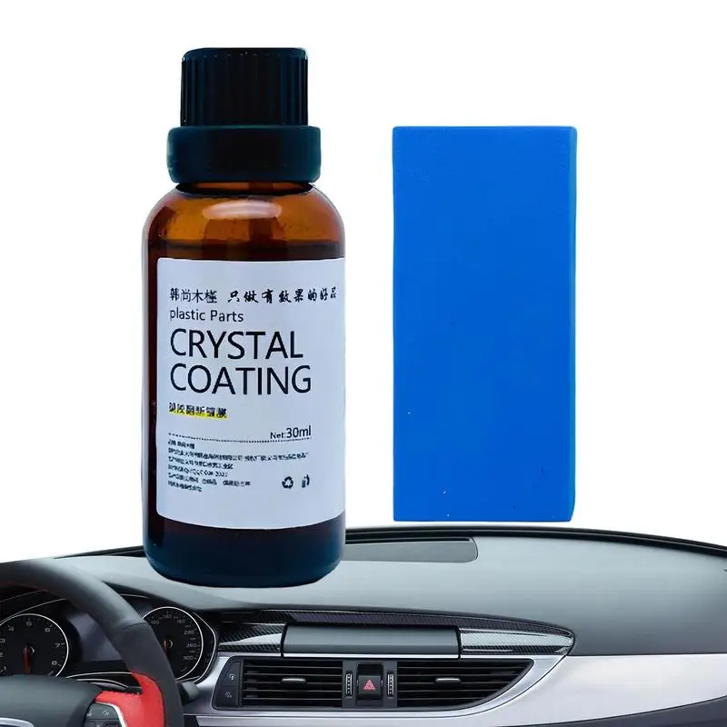 

Trim Restorer Car Parts Refurbish Agent Car Interior Restorer 30ml Polish Coating Agent Anti Scratch Quick Coat Car Refresher