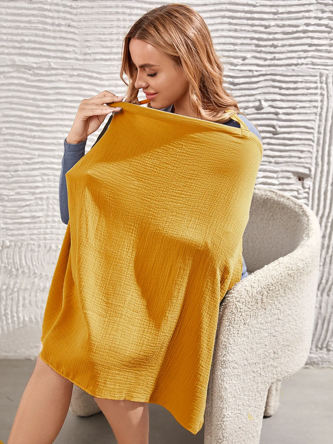 Single Color Breathable Breastfeeding Cover Baby Feeding Nursing Covers Adjustable