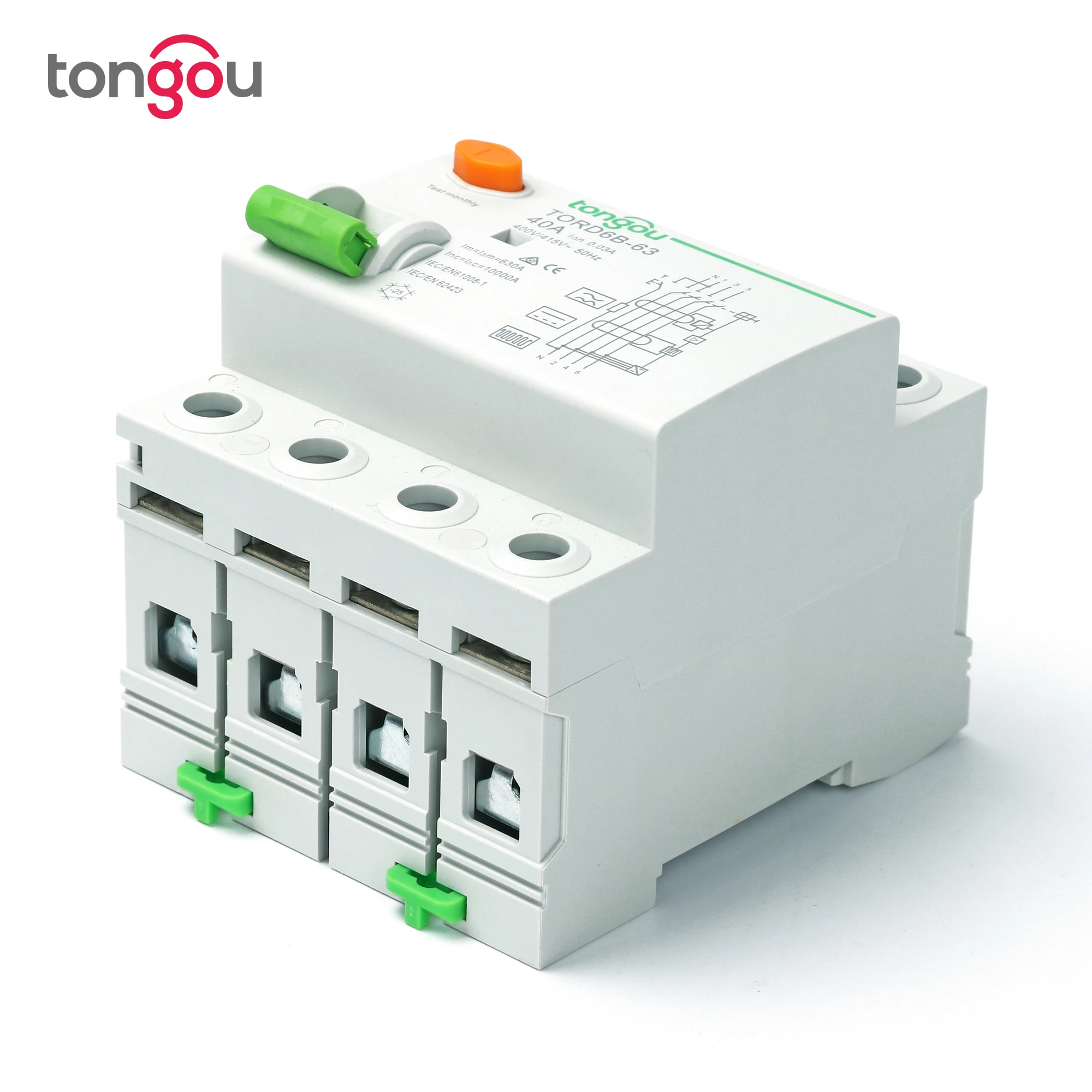 AC Type RCCB Electromagnetic Residual Current Circuit, 44% OFF