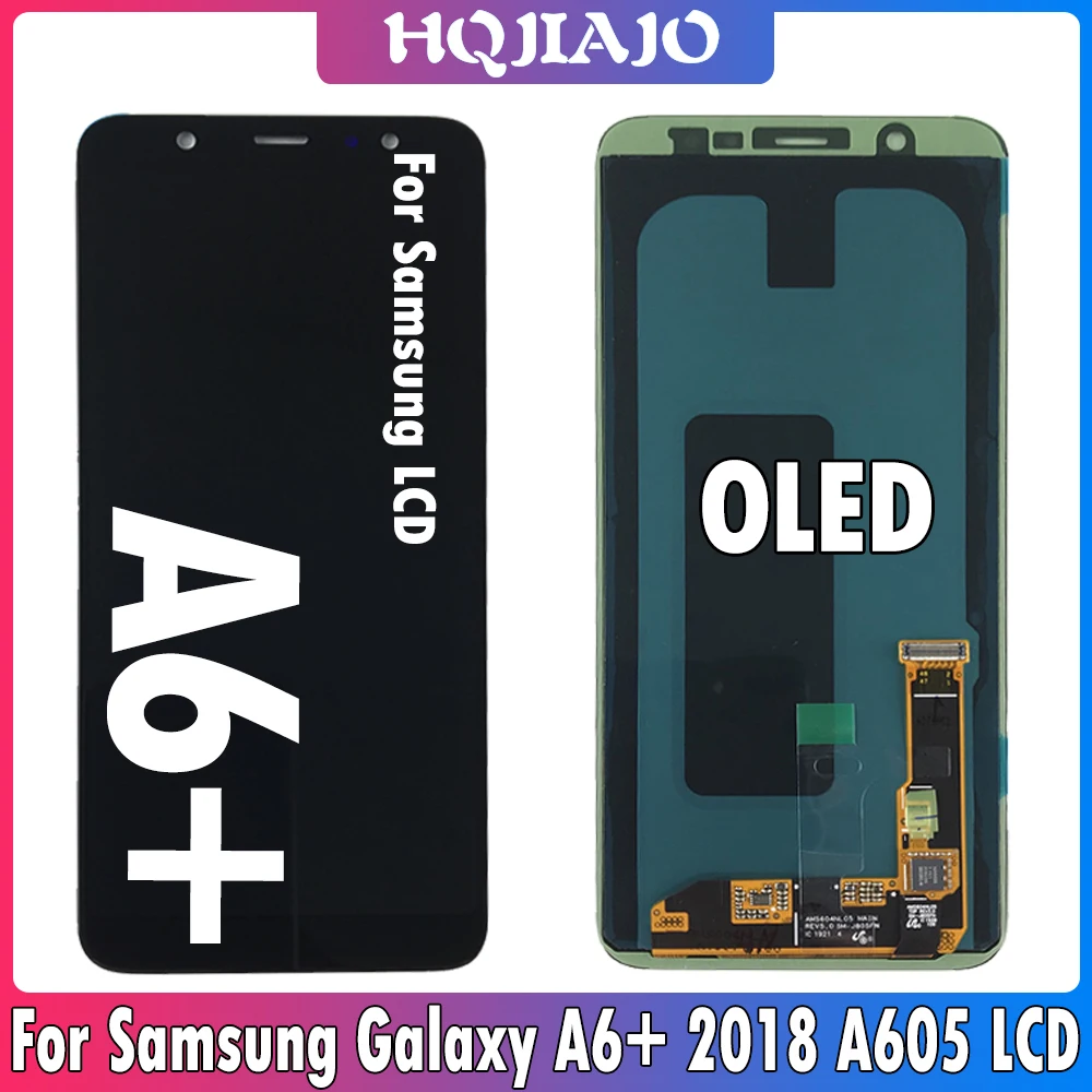 6.0'' OLED For Samsung Galaxy A6+ A6 Plus 2018 A605 LCD SM A605F ...