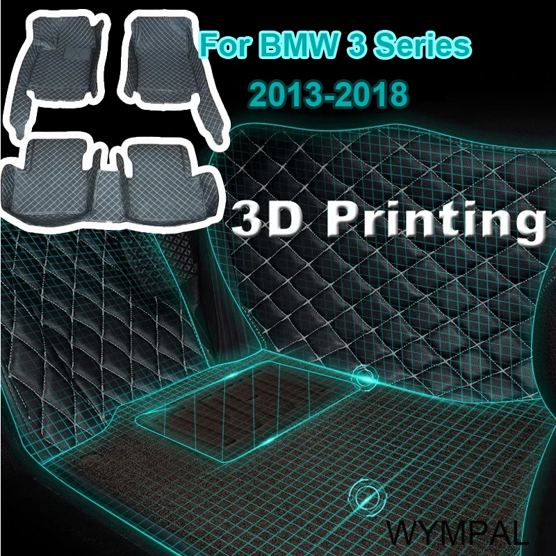 

Автомобильные напольные коврики для BMW 3 серии GT Gran Tour F34 2013 ~ 2018, защитный коврик, роскошный кожаный коврик, набор ковров, автомобильные аксессуары