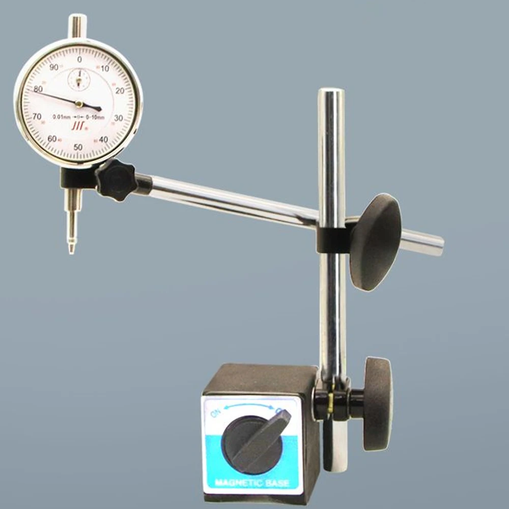 Support magnétique base avec indicateur de test de cadran jauge comparateur neuf Support magnétique base avec indicateur de test de cadran jauge comparateur neuf