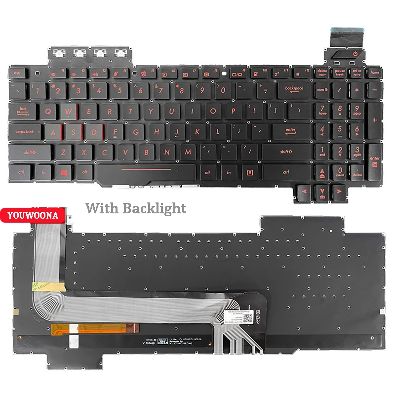 New Laptop Keyboard For Asus FX63 FX63V FX503VM FX503VD ZX63VE FZ63V GL503VS ZX63V FX63VD