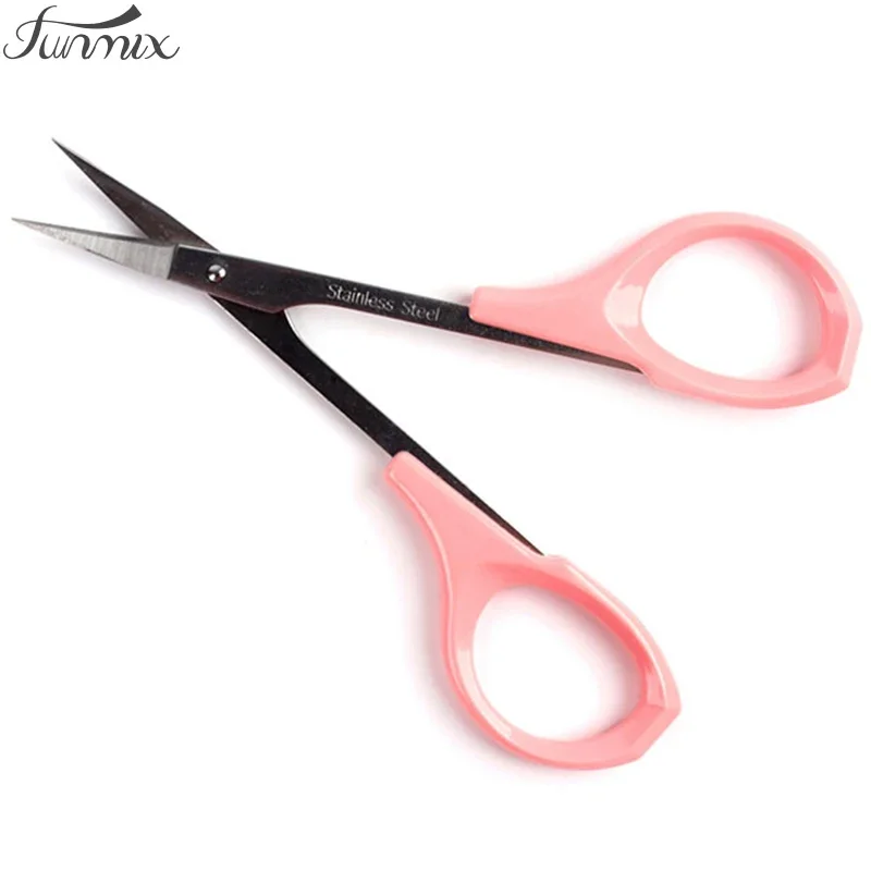 Eyebrow Scissors Eyebrow Trimmer Eyebrow Trimmer Set Professional Eyebrow Scissors Trimmer Straight Head or Angle Head for Volume Eyelash Extension Makeup Tool