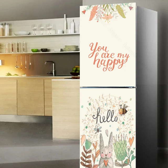 Adesivo Frigo 70x190cm Stile Tropicale - Foglie Verdi | Autoadesivo Rimovibile | Per Cucina E Mobili - Foto 11