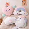 Soft Plush Rainbow Throw Pillow Stuffed Heart Pumpkin Hug Cushion Unicorn Plush Toy Massage Pillow for Girl Bedroom 1