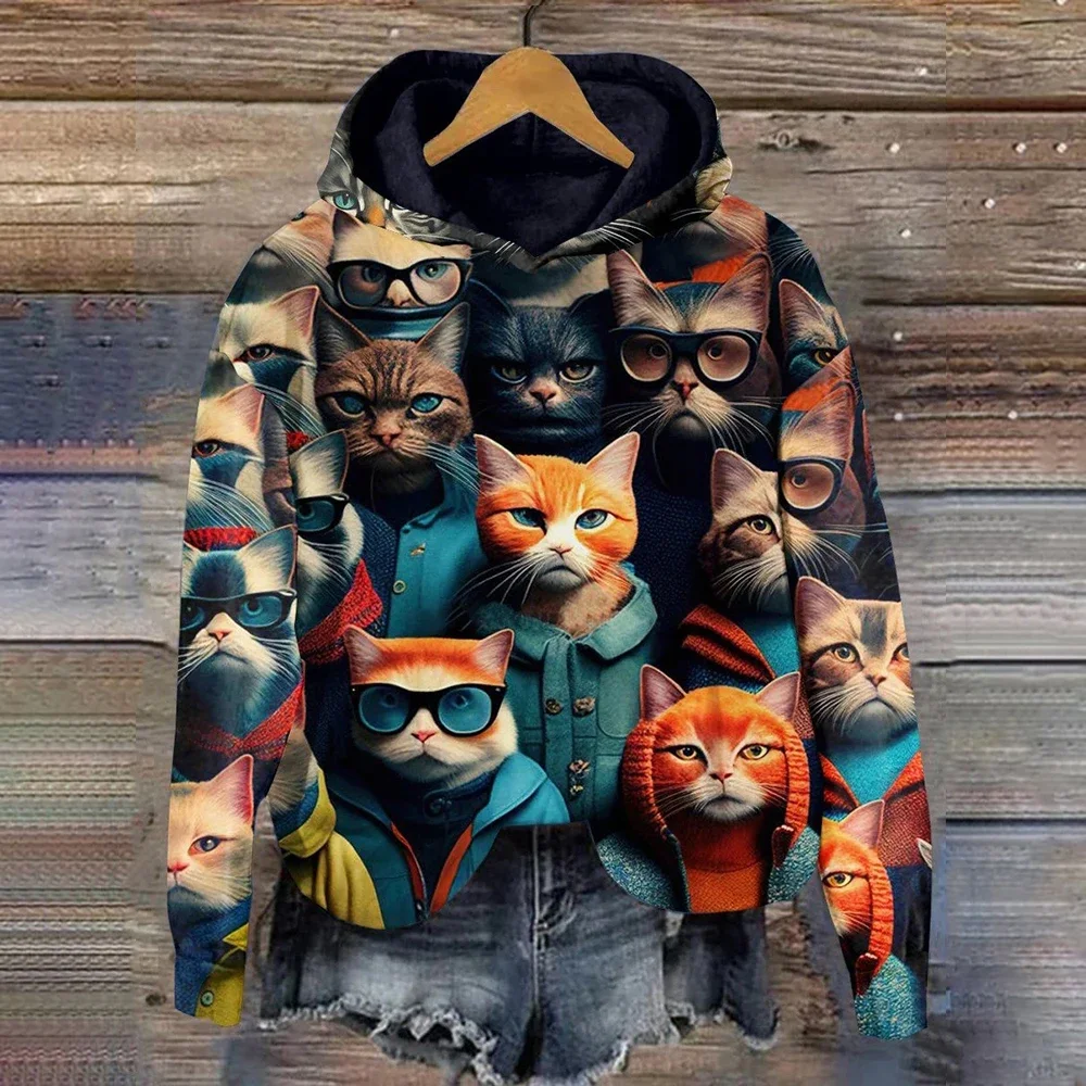 y2k New Fashion Korea Style Jacket 3D Printed Sweatshirt Personalized Women's Hoodie Hip Hop Oversized Fashion Gothic Pullove