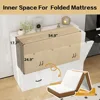 Murphy Bed with Built-in Charging Station, Space-Saving Murphy Bed Chest Twin with Drawer, Foldable, Folding Beds 2