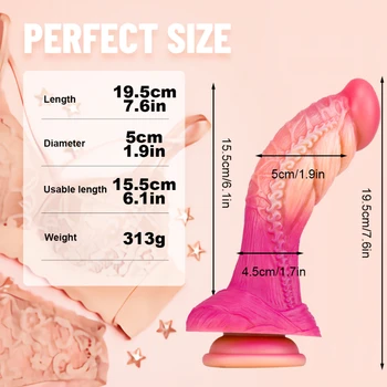 Dildo Huge Dragon Monster Penis with Suction Cup Big Dick Dilation Anal Butt Plug Dildo Vagina Masturbator for Men Women Sex Toy 5