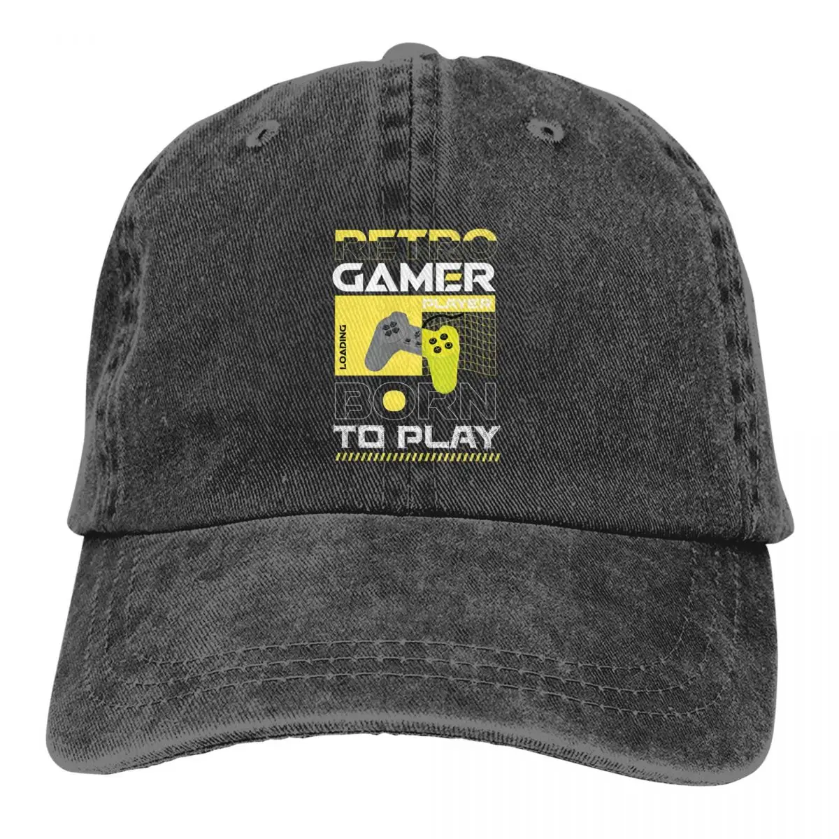 

Бейсболка Born To Play, мужские головные уборы, женские кепки с козырьком, Снэпбэк кепки для видеоигр в старой школе
