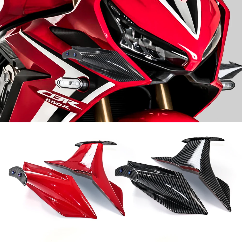 

Motorcycle Aerodynamic Wing Kit For Honda CBR650R CBR650 CBR 650 R 650R 2019 - 2021 ABS Winglets Fairing Spoiler Fixed Spoiler
