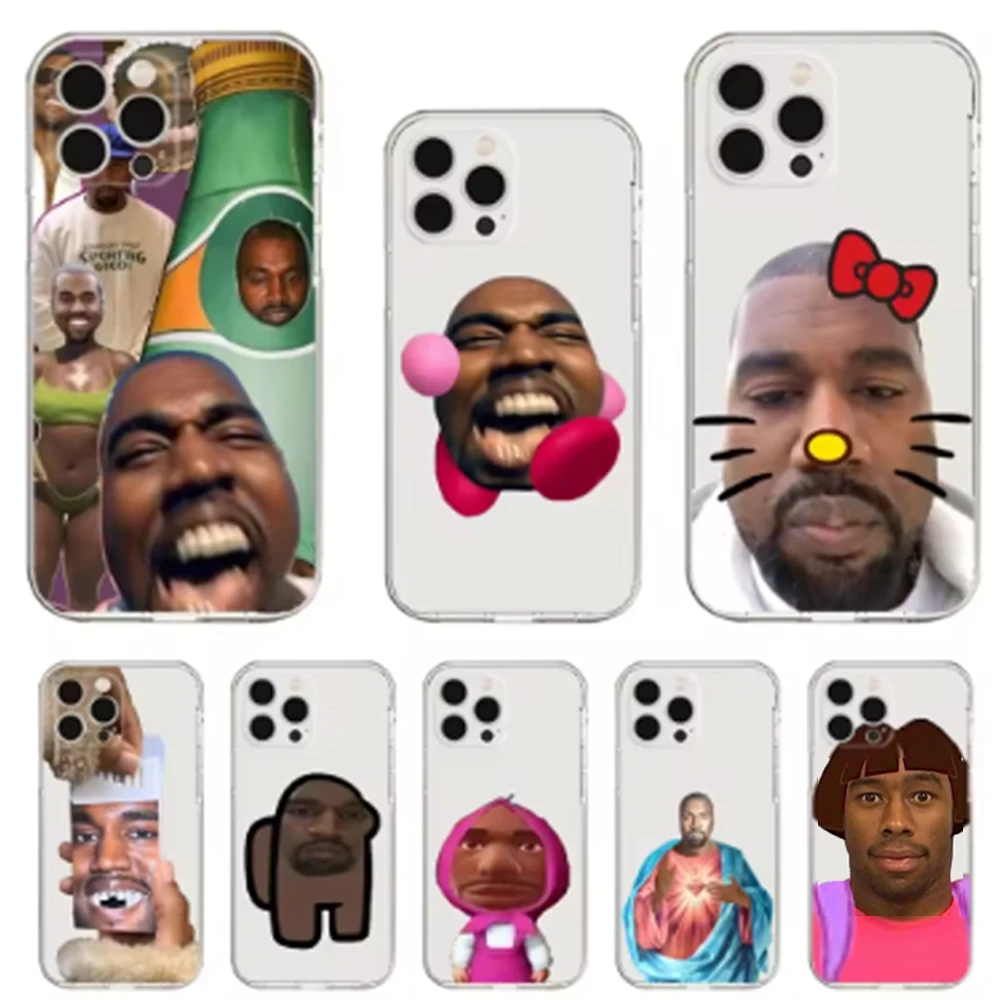 Kanye West YE Clear Soft TPU Phone Case - Humorous Design