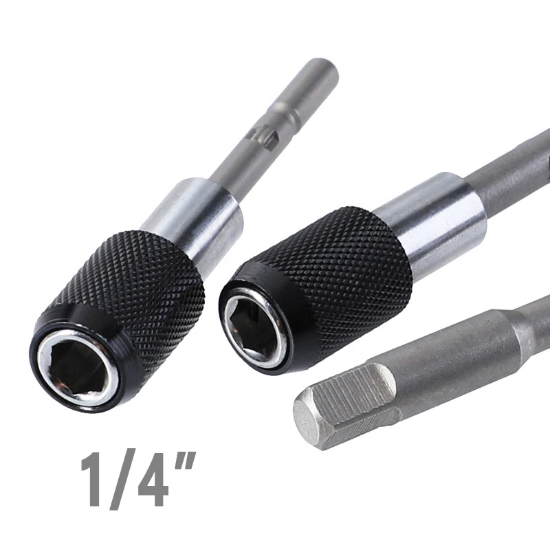 

Quick Release Electric Drill Magnetic Screwdriver Bit Holder 60mm 1/4 Hex Shank Power Tools Accessories