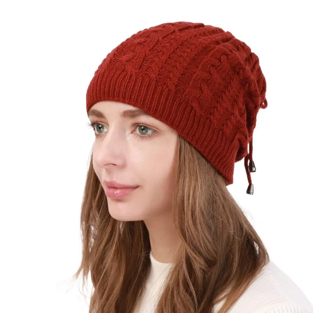 Soft Knitted Cotton Beanie Hat Scarf for Men and Women