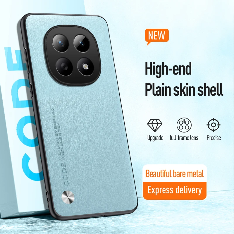 Elegant Leather TPU Shockproof Phone Case - Pure Color Cover